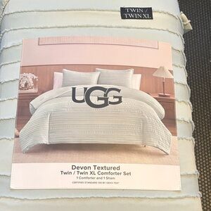 UGG Devon Textured Comforter Set - Sky gray